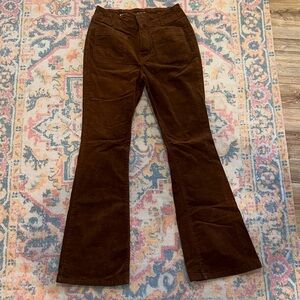 Brown Flared Women Jeans